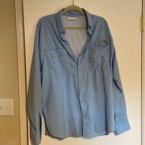 Columbia PFG Long Sleeve Fishing Shirt Size L